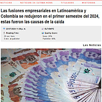 Las fusiones empresariales en Latinoamrica y Colombia se redujeron en el primer semestre del 2024, estas fueron las causas de la cada